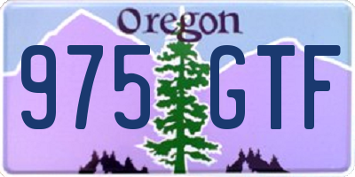 OR license plate 975GTF