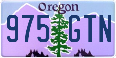 OR license plate 975GTN