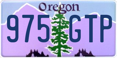 OR license plate 975GTP