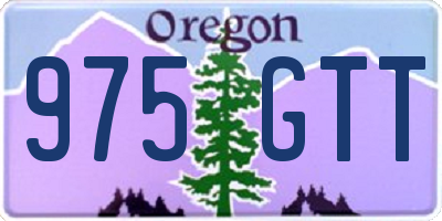 OR license plate 975GTT