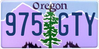 OR license plate 975GTY