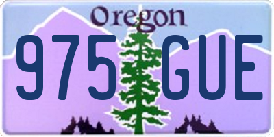 OR license plate 975GUE