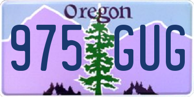 OR license plate 975GUG