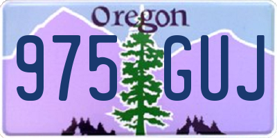 OR license plate 975GUJ