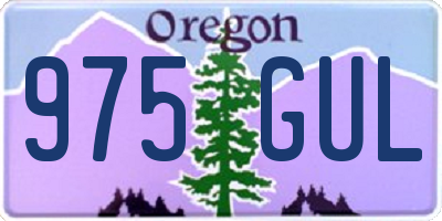 OR license plate 975GUL