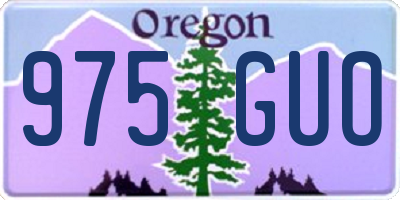 OR license plate 975GUO