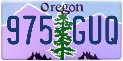 OR license plate 975GUQ