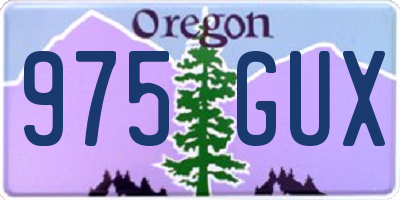 OR license plate 975GUX