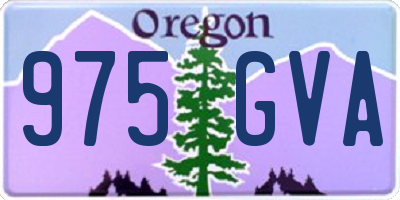 OR license plate 975GVA