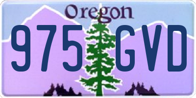OR license plate 975GVD