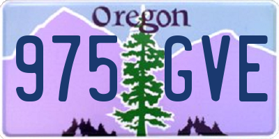 OR license plate 975GVE