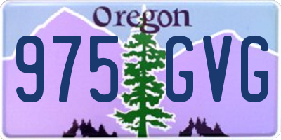OR license plate 975GVG