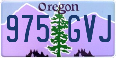 OR license plate 975GVJ