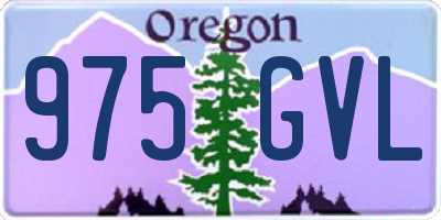 OR license plate 975GVL