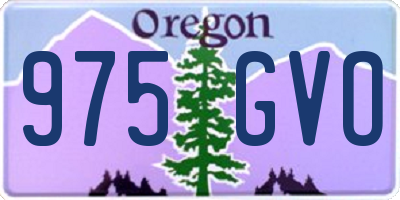 OR license plate 975GVO
