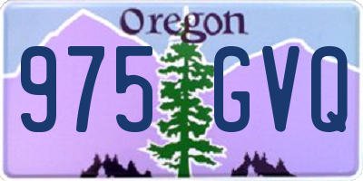 OR license plate 975GVQ
