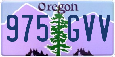OR license plate 975GVV