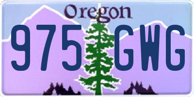OR license plate 975GWG