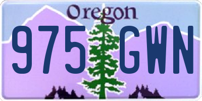 OR license plate 975GWN