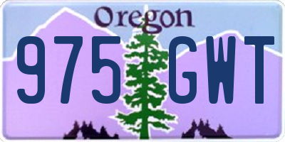 OR license plate 975GWT