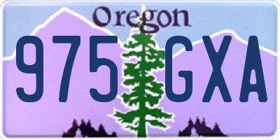 OR license plate 975GXA