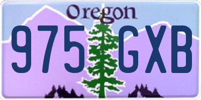 OR license plate 975GXB