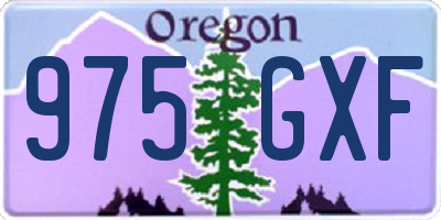 OR license plate 975GXF