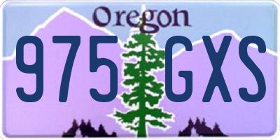 OR license plate 975GXS