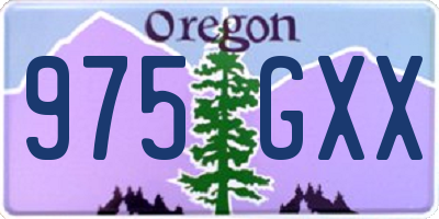 OR license plate 975GXX