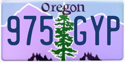 OR license plate 975GYP