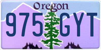 OR license plate 975GYT