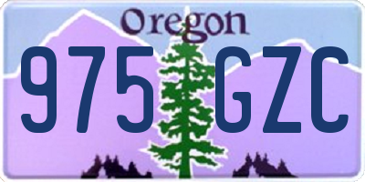 OR license plate 975GZC