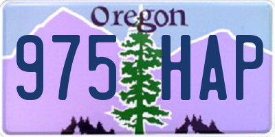 OR license plate 975HAP