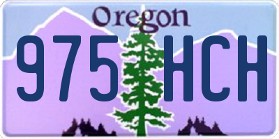 OR license plate 975HCH