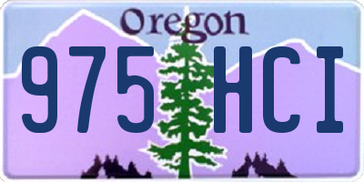 OR license plate 975HCI