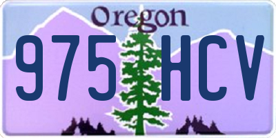 OR license plate 975HCV