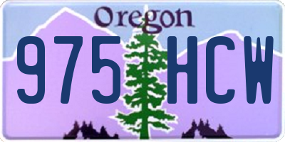 OR license plate 975HCW