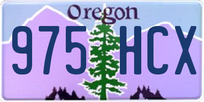 OR license plate 975HCX