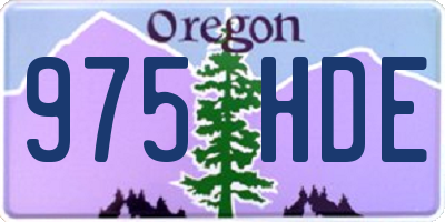 OR license plate 975HDE