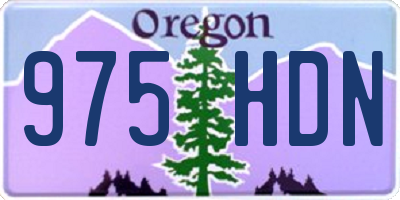 OR license plate 975HDN