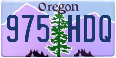 OR license plate 975HDQ