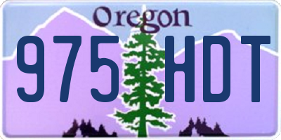 OR license plate 975HDT