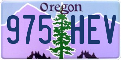 OR license plate 975HEV