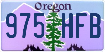 OR license plate 975HFB