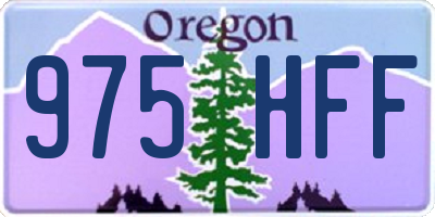 OR license plate 975HFF