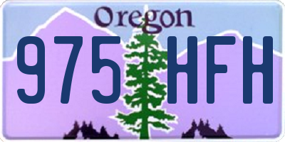 OR license plate 975HFH