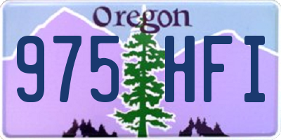 OR license plate 975HFI