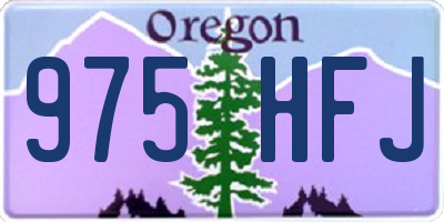 OR license plate 975HFJ