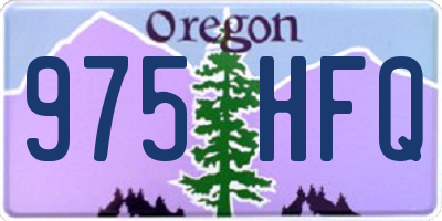 OR license plate 975HFQ