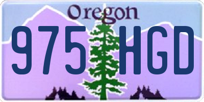 OR license plate 975HGD